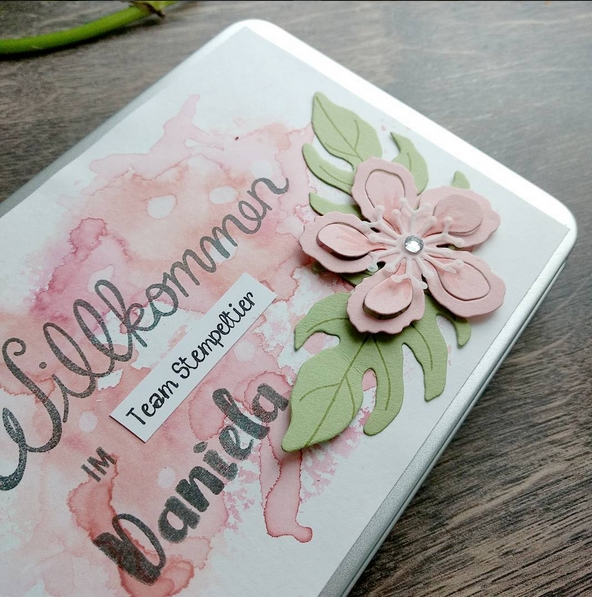 teammitlglied demo werden stampin up stempeltier Geschenk willkommensgoodie aquarell