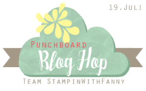 stampin up bloghop punchboard