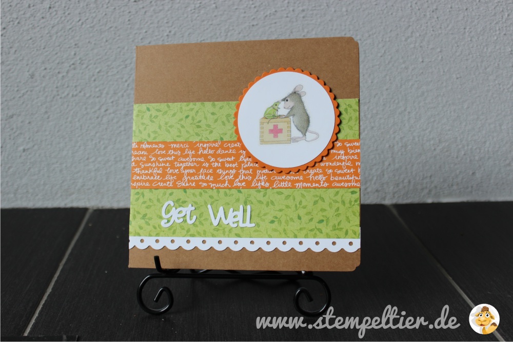 stampin up genesung gute besserung get well DP Neutralfarben kürbisgelb kraft house mouse karte 02