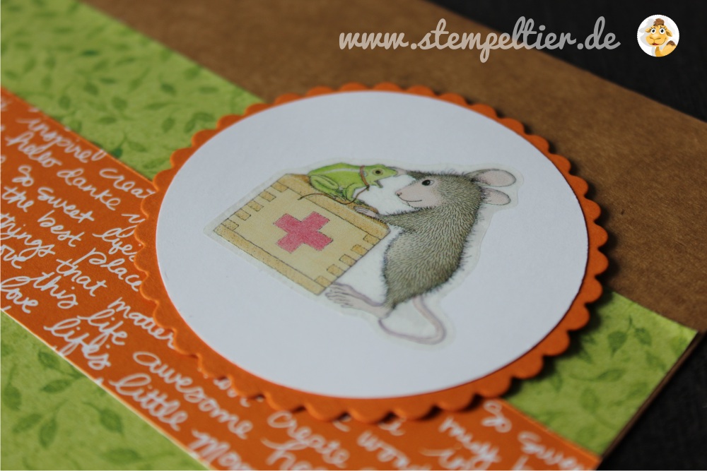 stampin up genesung gute besserung get well DP Neutralfarben kürbisgelb kraft house mouse karte