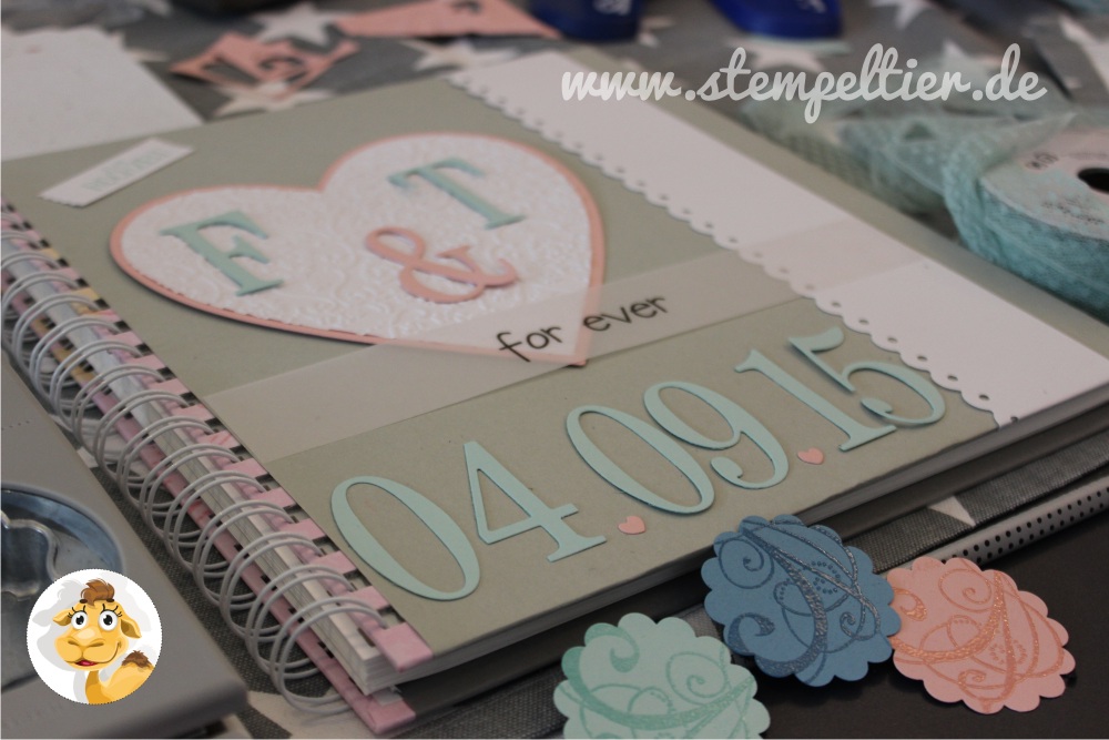 stampin up stempeltier Hochzeit wedding Gästealbum guest book cover