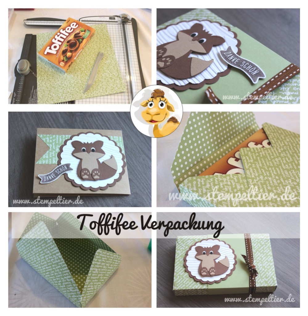 stampin up stempeltier toffifee verpackung farngrün herbst