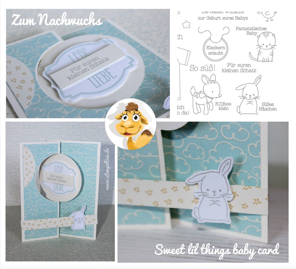 stampin up sweet lil things DSP süße kleinigkeiten hase bunny clouds wolken zum Nachwuchs