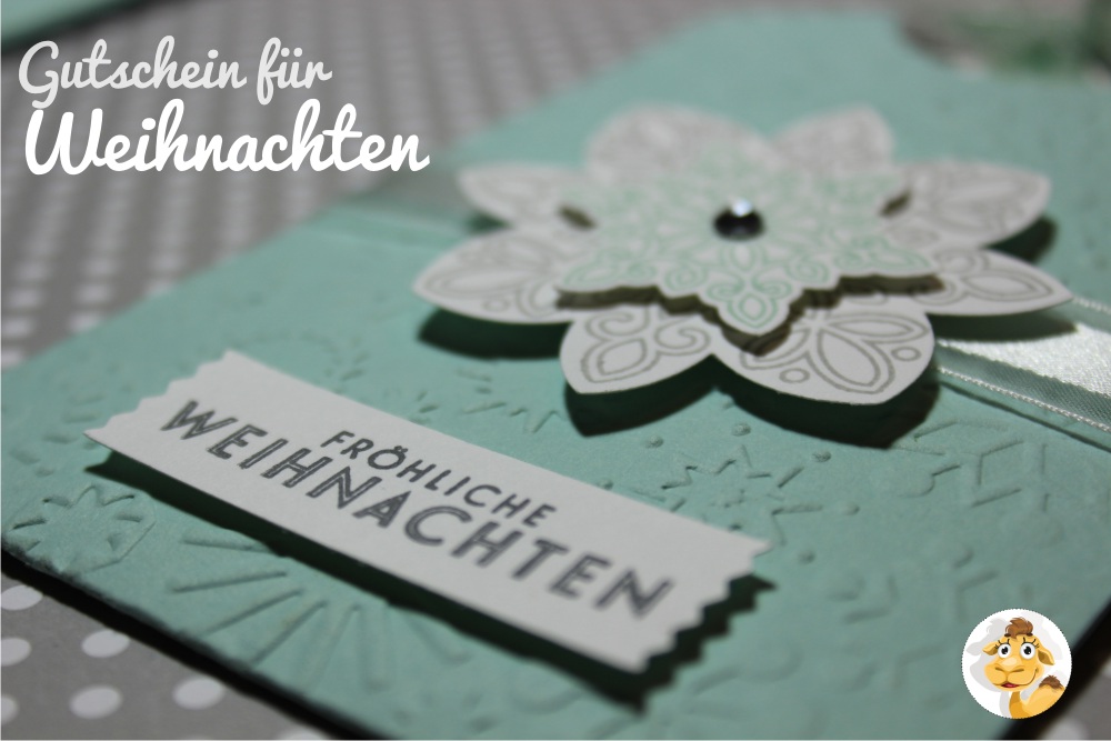 stampin up gutschein weihnachten flockenzauber schneeflocke stempeltier