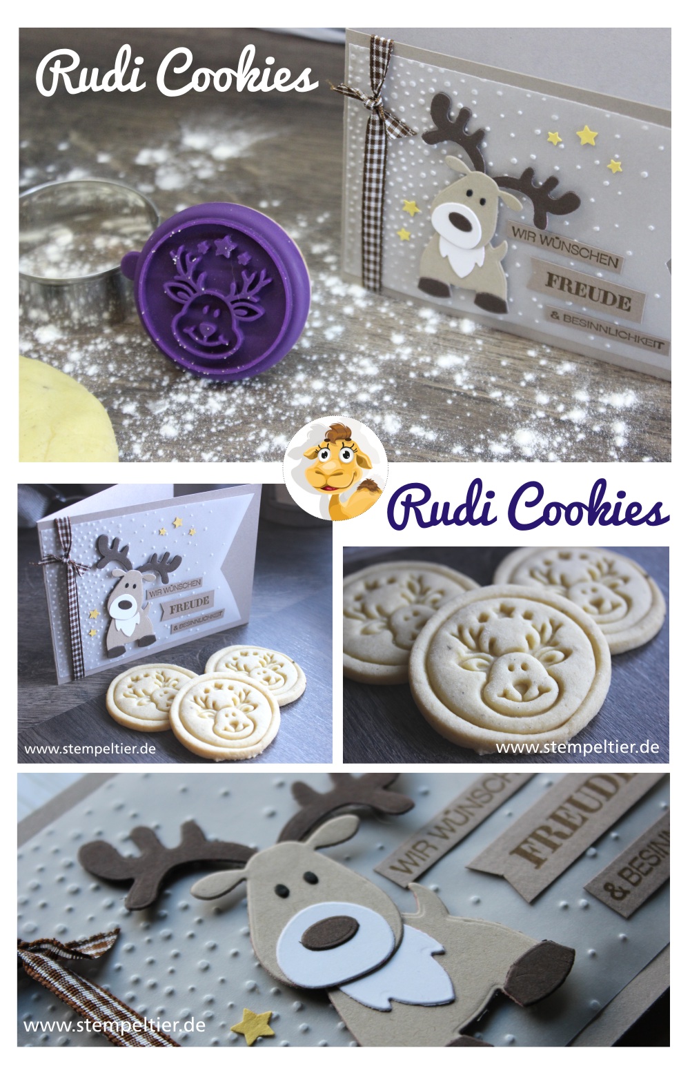 RBV Birkmann Timbro Per Biscotti Di Natale - Design Gingerbread Man, 7 Cm, Con Impugnatura In Legno E Testina In Silicone