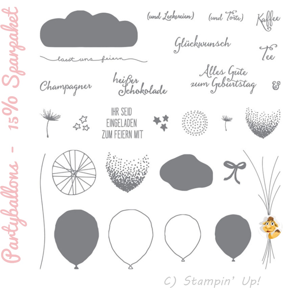 Stampin up saisonkatalog sommer frühling 2016 vorschau sneak peek preview partyballons luftballon party sparset