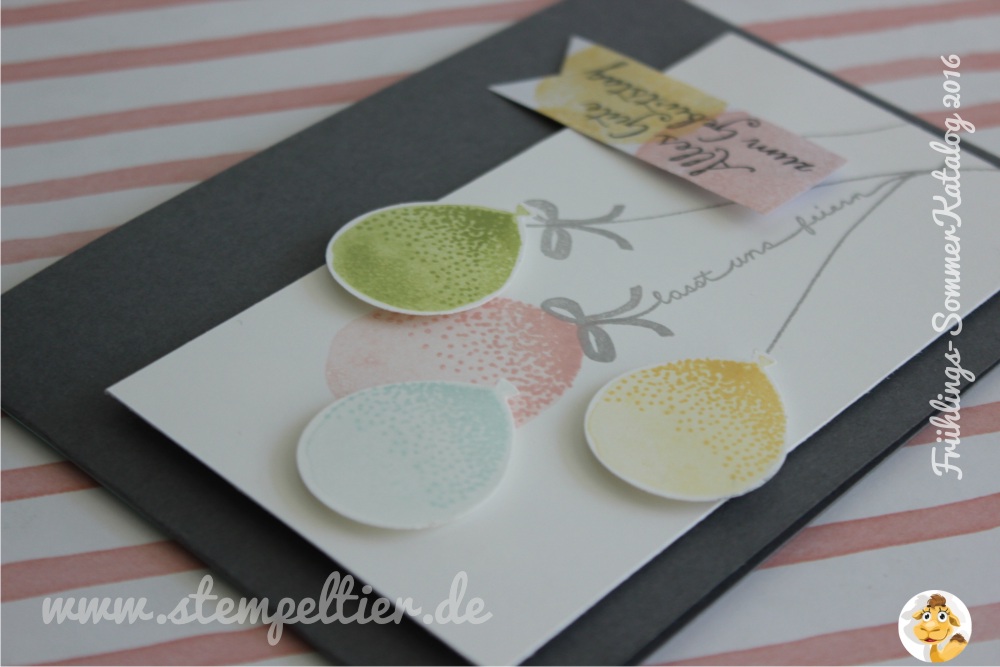 Stampin up saisonkatalog sommer frühling 2016 vorschau sneak peek preview partyballons luftballon party