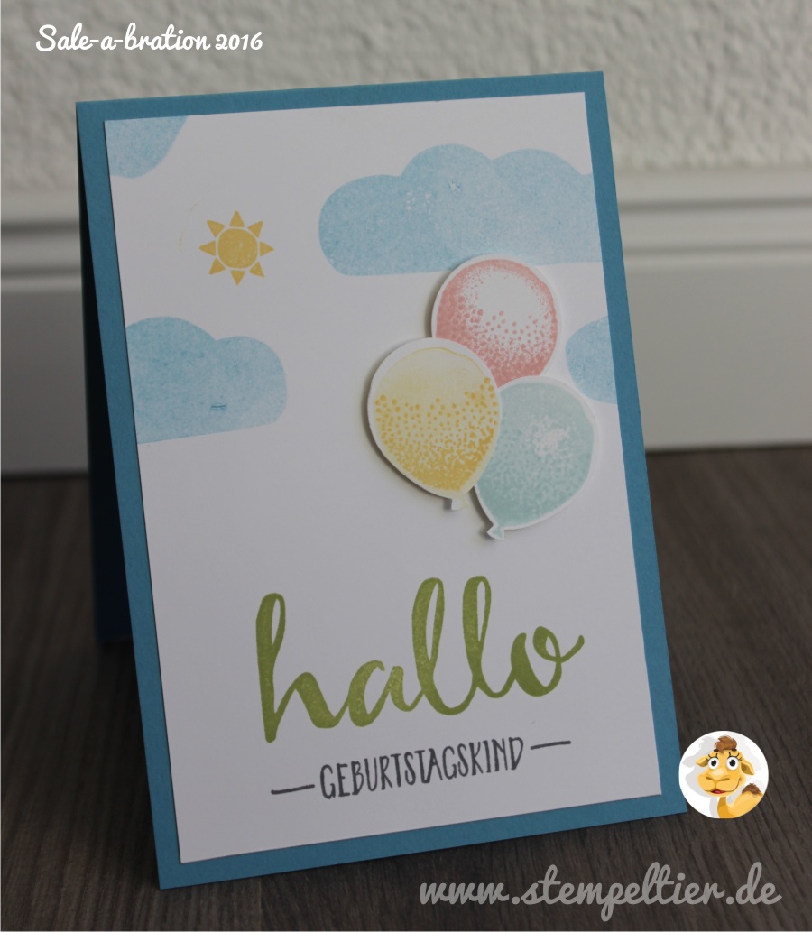 sale a bration stampin up stempeltier hello gratis geburtstag luftballon partyballons