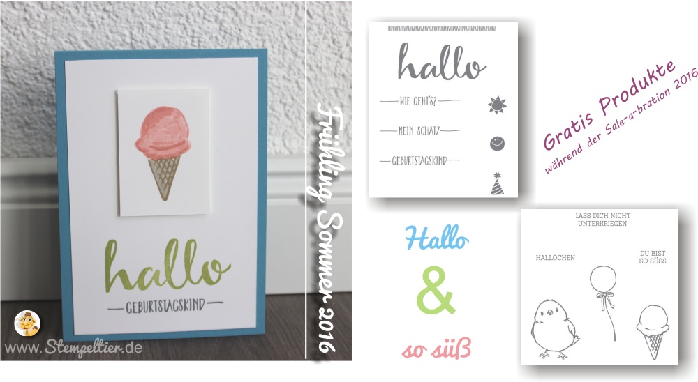 sale a bration stampin up stempeltier hello so süß hallo gratis