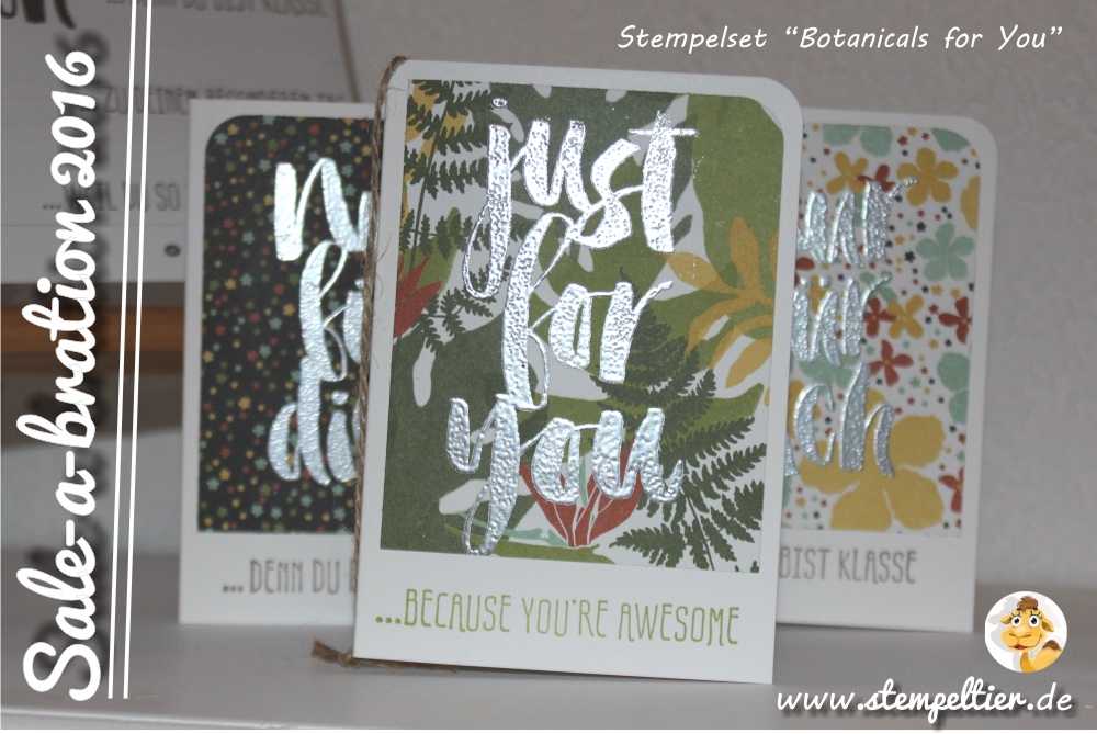 stampin up SAB sale a bration 2016 frühjar sommerkatalog stempeltier gratis blumen für dich Botanicals for you botanical garden