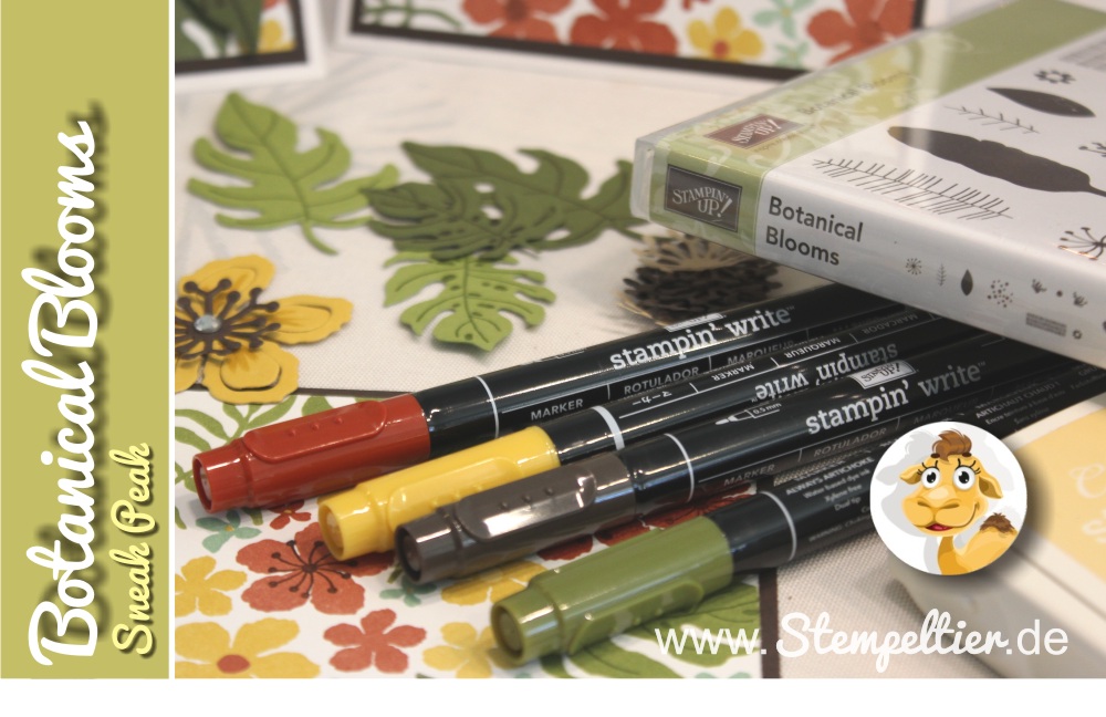 stampin up stempeltier botanical blooms botanischer Garten Pflanzen Potpourri sneak peak vorschau onstage preview