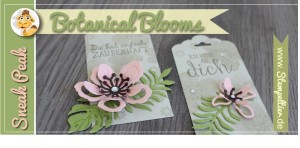 Stampin Up SU SAB stempeltier botanical blooms rosa tags anhänger gewellter Anhänger Etikett