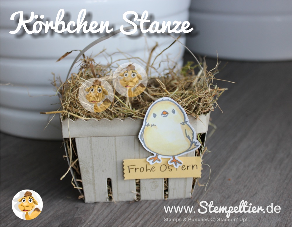 stampin up stempeltier körbchen stanze bigz wochenangebot berry basket