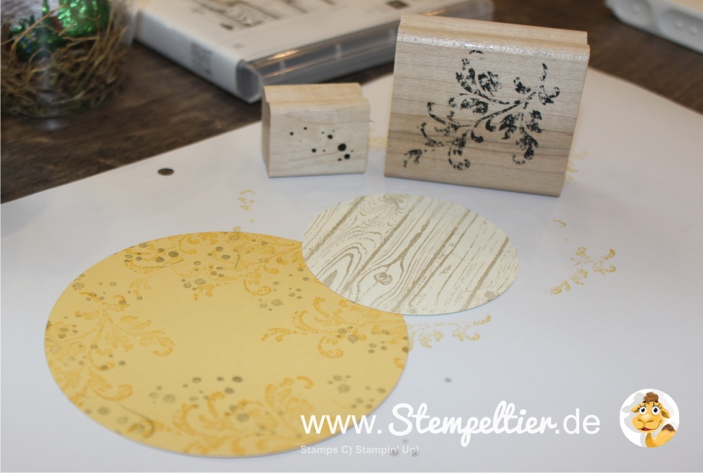 stampin up hintergrund stempeln kreis domecup