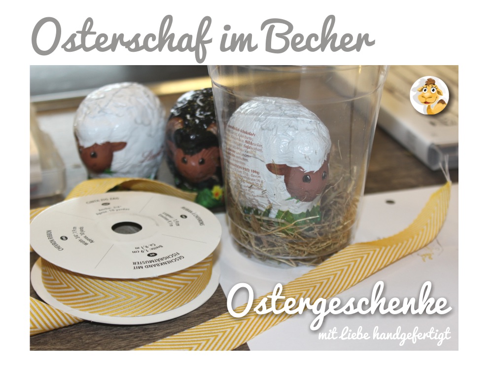 stampin up osterschaf schaf lamm lindt verpacken verpackung ostern easter domecup smoothiebecher Becher dombecher