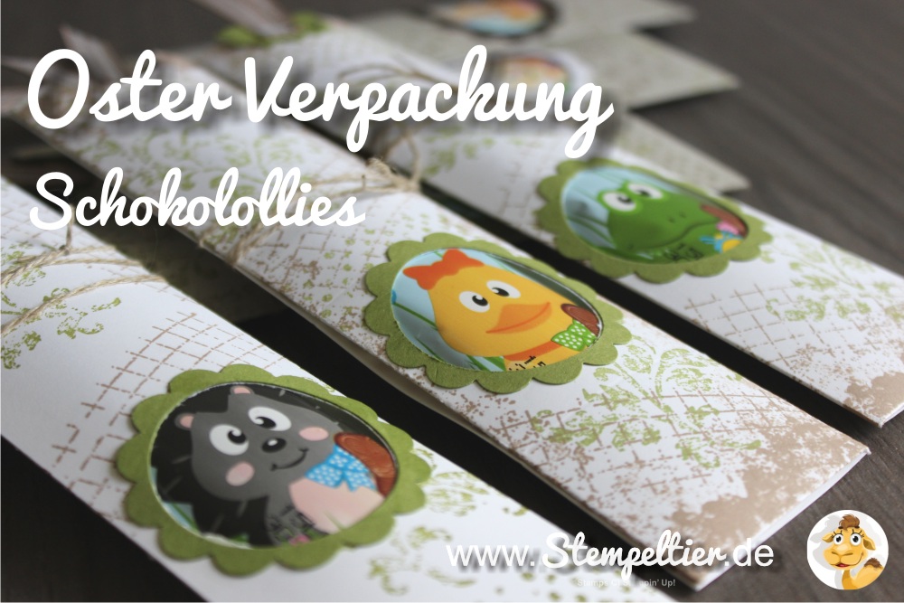 stampin up timeless textures Ostern verpackung lolli lolly ostern schokolade easter wrapping stempeltier anleitung