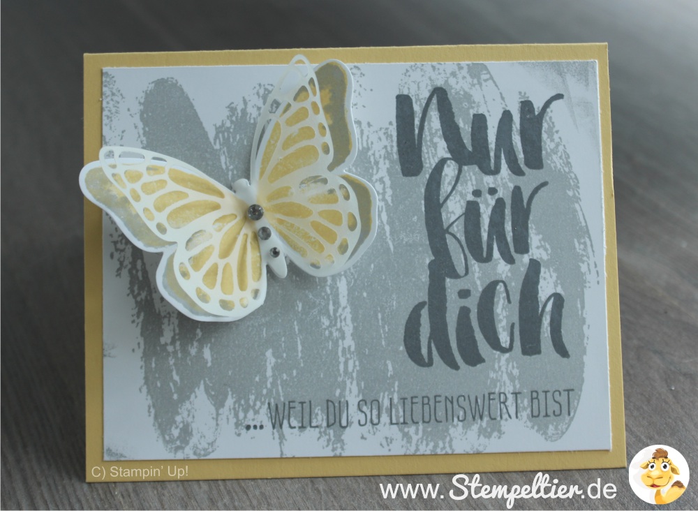 watercolor wings nur für dich SAB sale a bration 2016 stampin up stempeltier watercolor wash hintergrund schmetterling