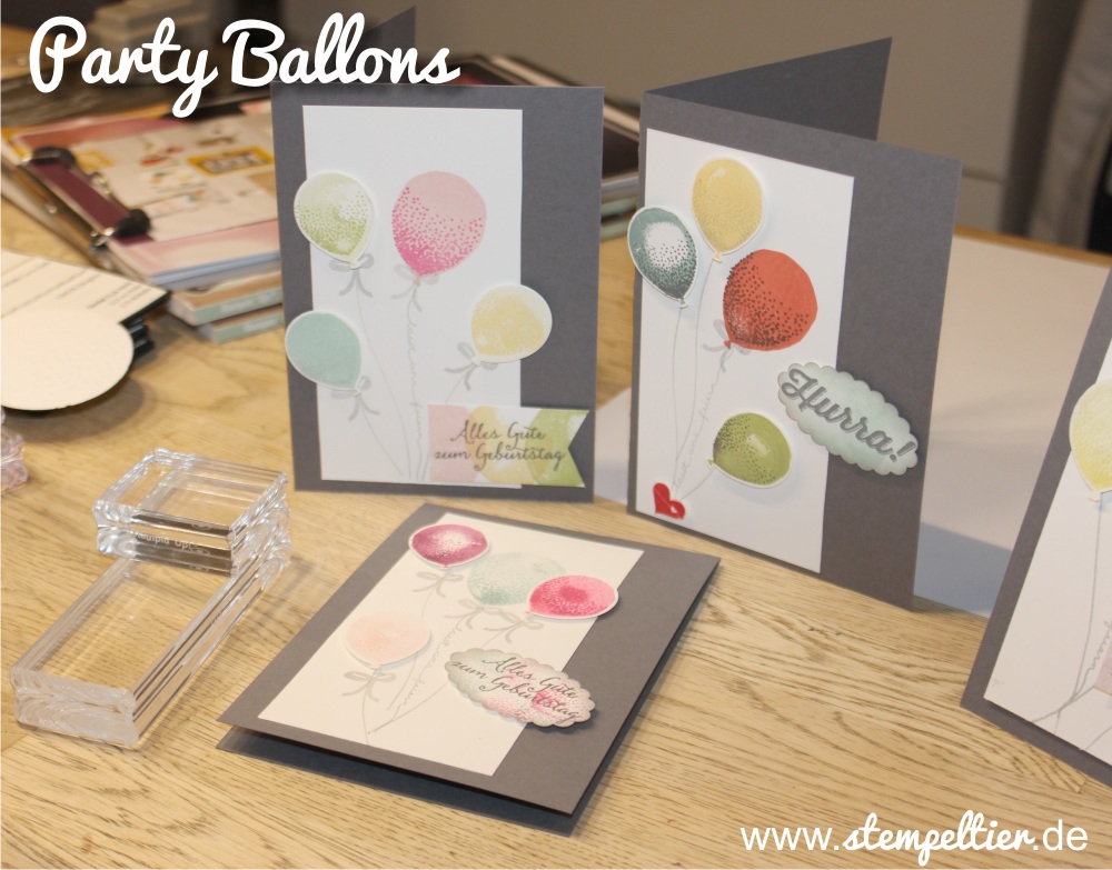 partyballons stampin up luftballon frühjahr sommer 2016 stempeltier balloon