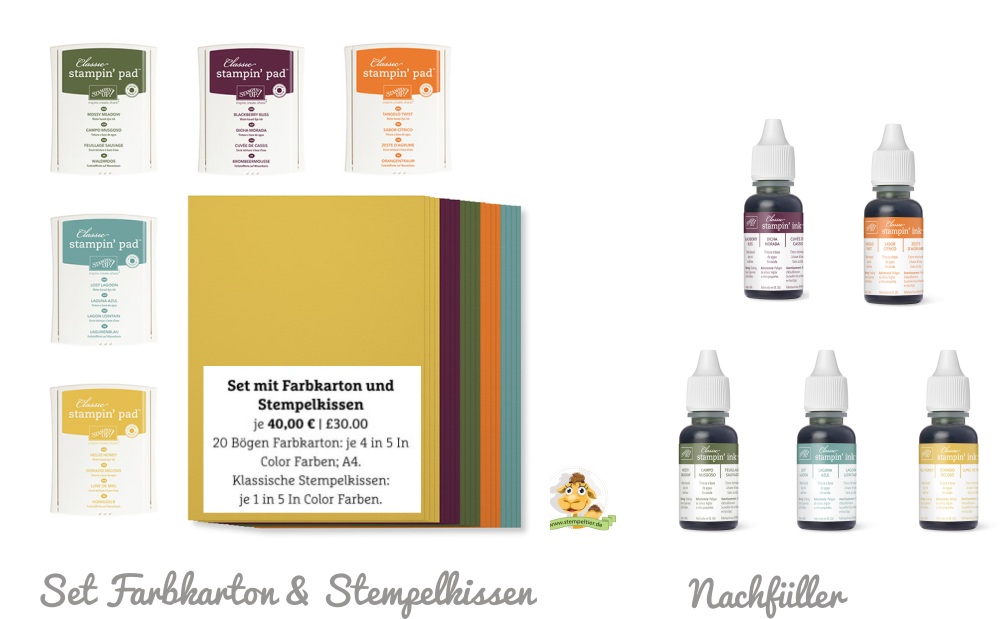 set incolors2014 2016 stempelkissen und farbkarton nachfüller