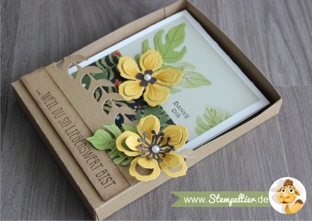 stampin up botanical blooms botanischer garten grußkarte geschenkbox anleitung tutorial