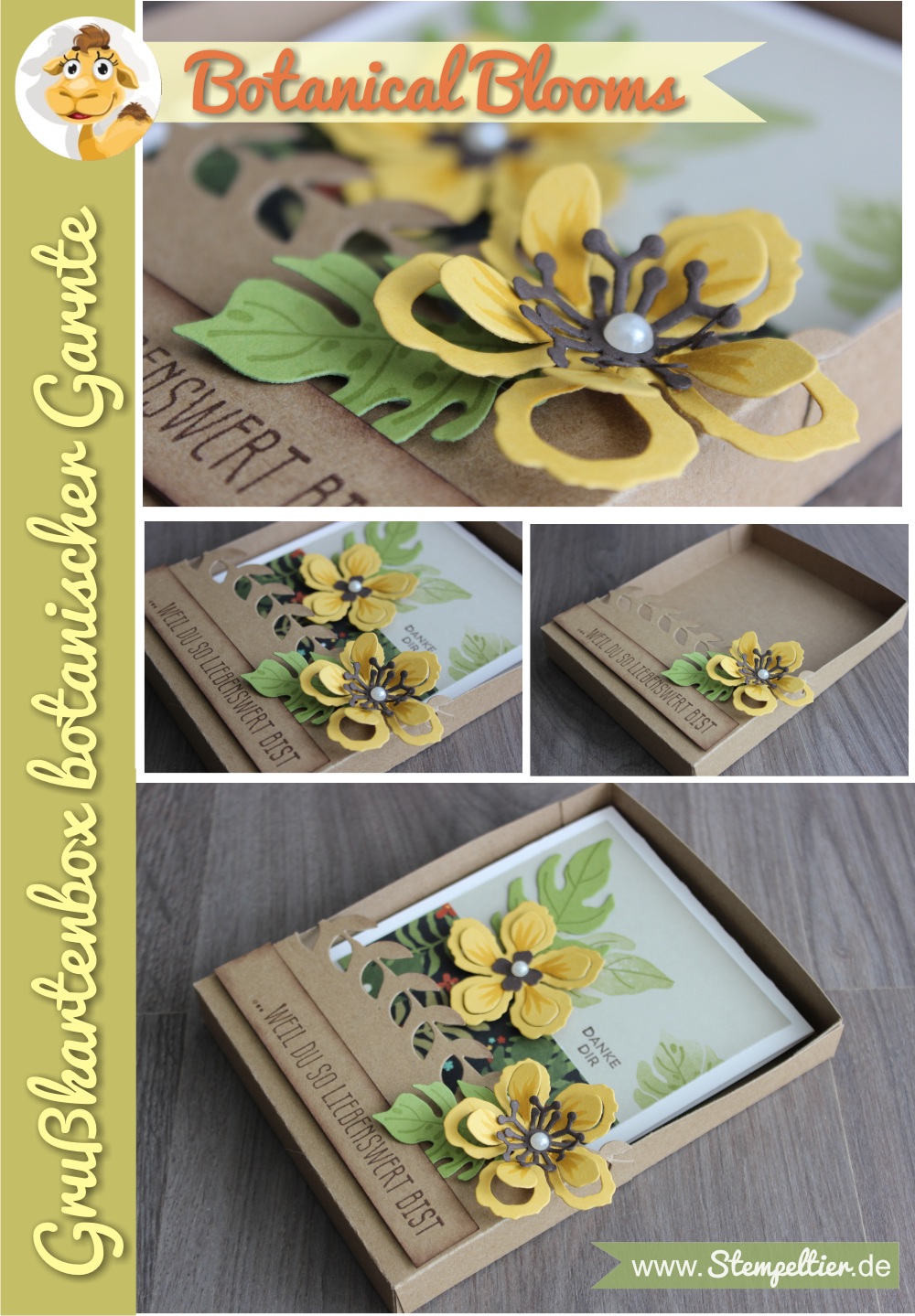 stampin up botanical blooms botanischer garten grußkarte geschenkbox frühjahr sommer 2016