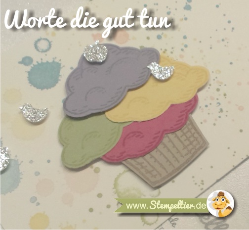 stampin up cupcake worte die gut tun tree builder punch stempeltier grußkarte stempelparty törtchen