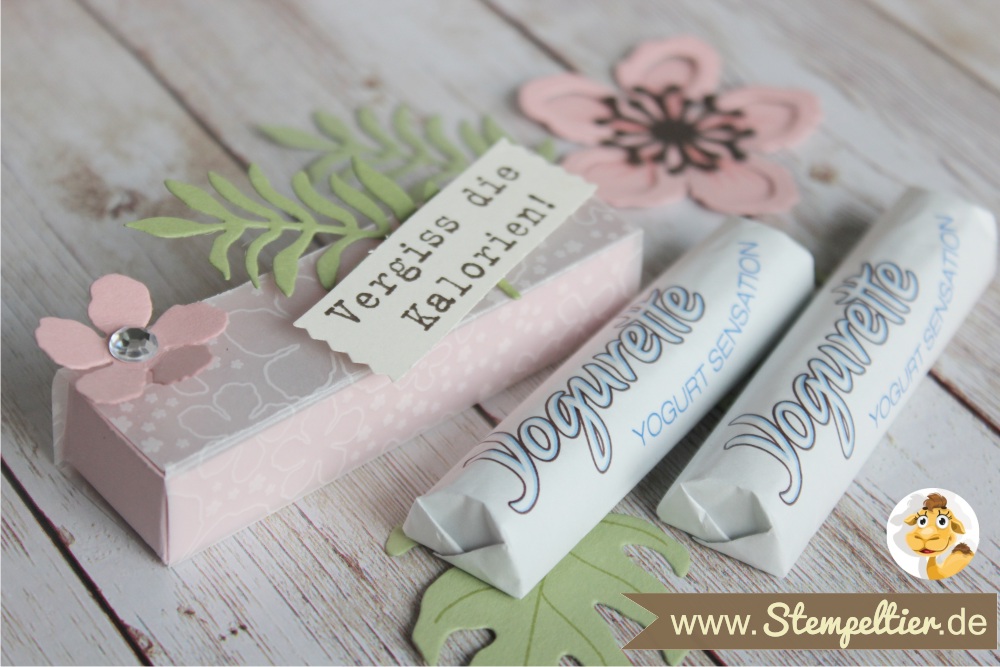 2016 yogurette Verpackung anleitung tutorial stampin up stempeltier botanical blooms box chocolate goodie verpacken preview 3