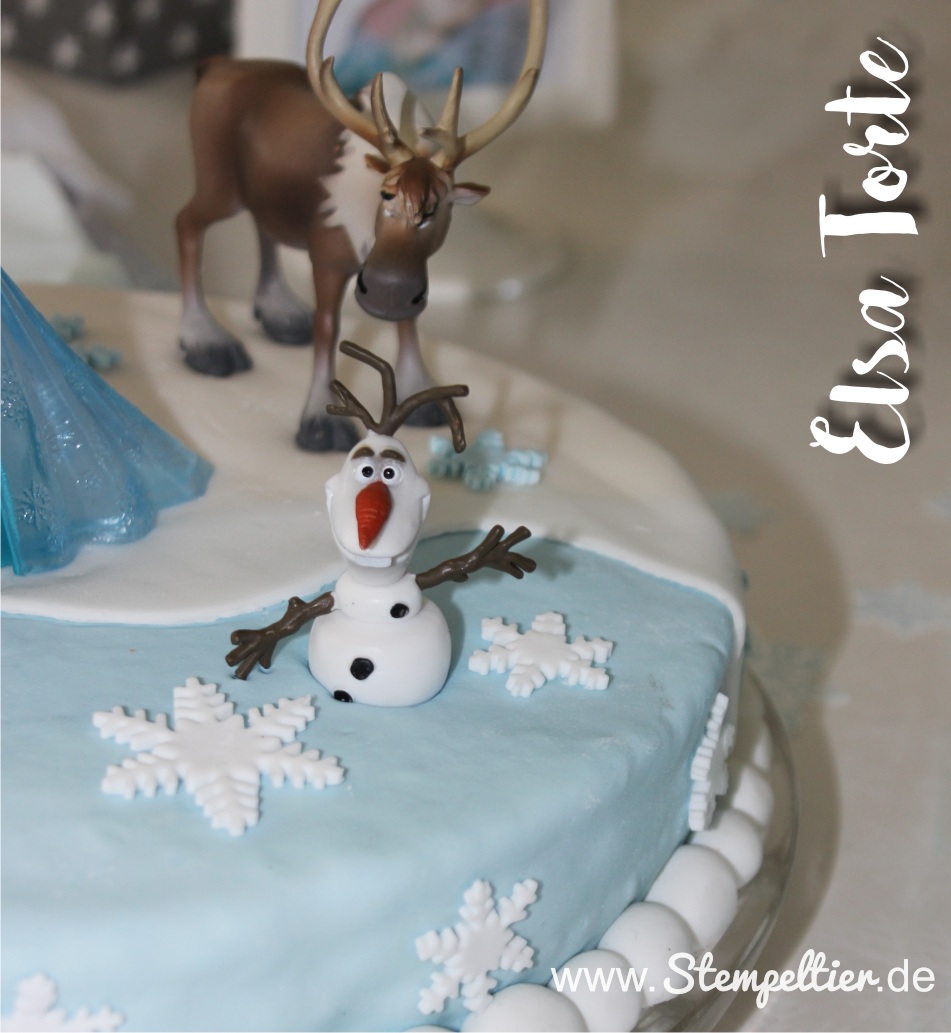 elsa torte Kindergeburtstag kuchen frozen eiskönigin olaf