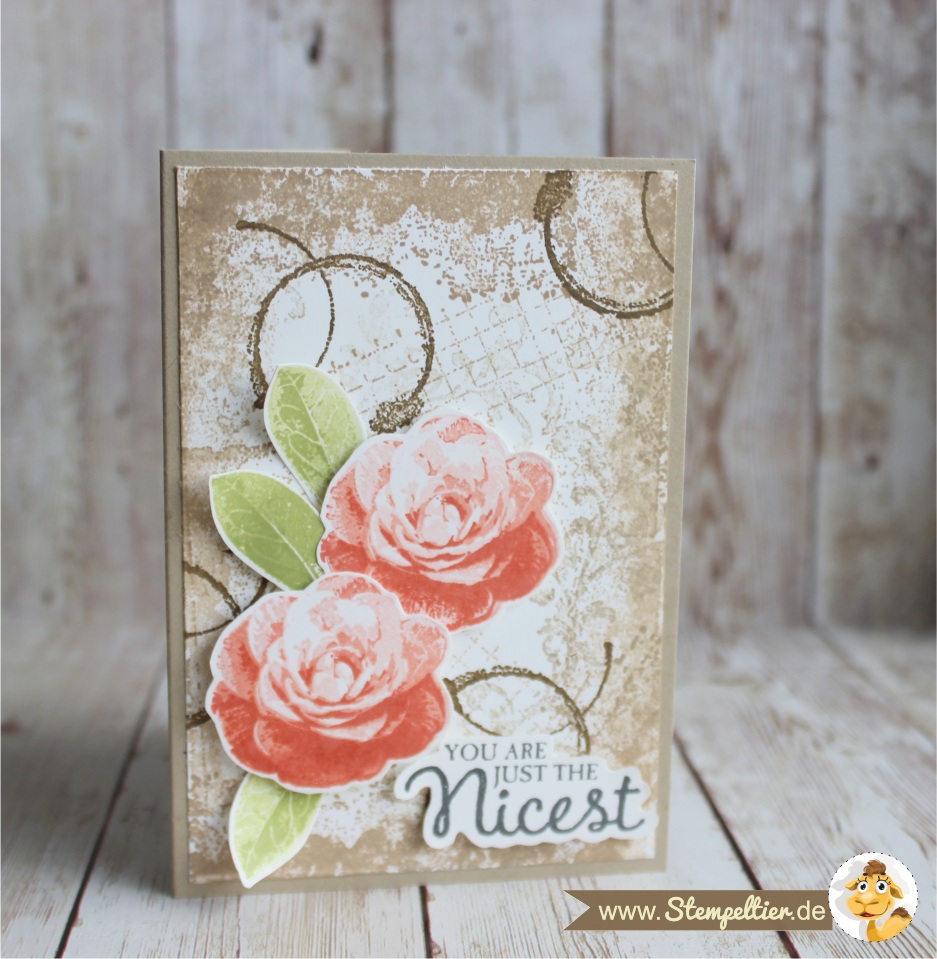 picture perfect timeless textures Rosen roses stempeltier grußkarte geburtstag you are just the nicest 2 step stamping technique 3