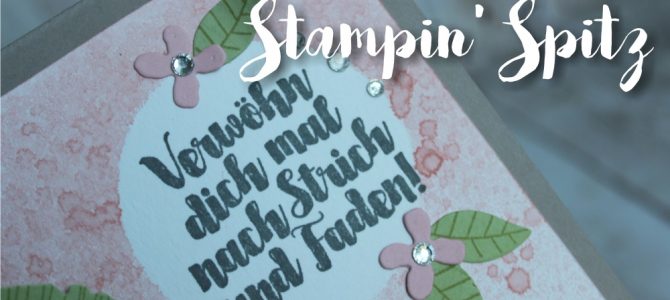 Technik – Hintergrund mit Stampin‘ Spritzer