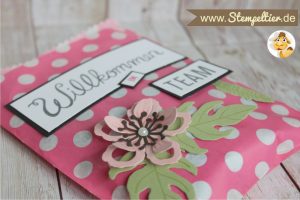 stampin up herzlich willkommen im team stempeltier stampin up demonstratorin demo werden einsteigen geschenk botanical blooms