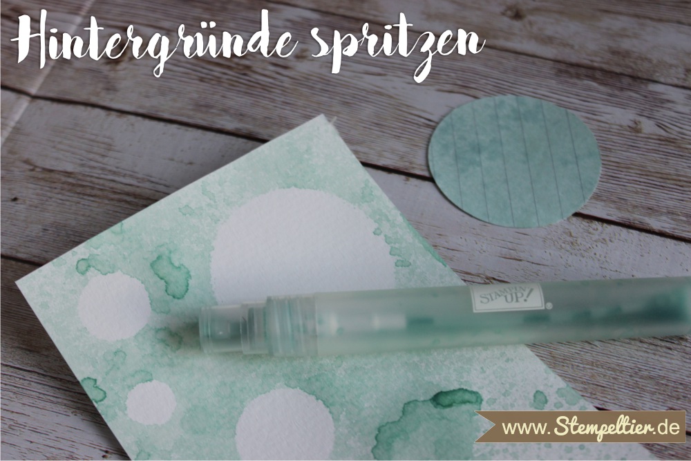 stampin up hintergrund spritzen sprühen stempeltier