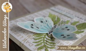 stampin up watercolor wings schmetterling nur mut liebe das leben stempeltier butterfly card botanical blooms 3