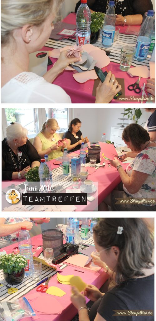 Teamtreffen mit Stempeltier bei Nadine StampinClub Juni 2016 gemeinsam kreativ