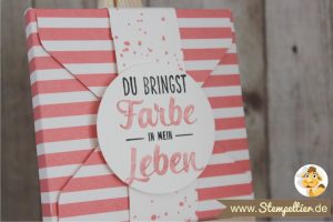 stampin up alles palette flamingo rot incolor 2017 neuheit painters palette yogurette kinderschokolade anleitung