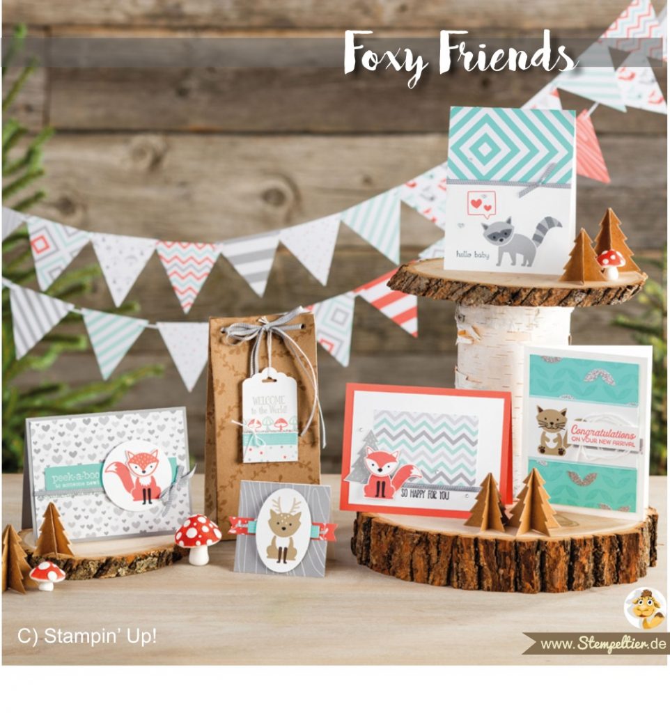 stampin up foxy friends ausgefuchst fuchsstanze ideen