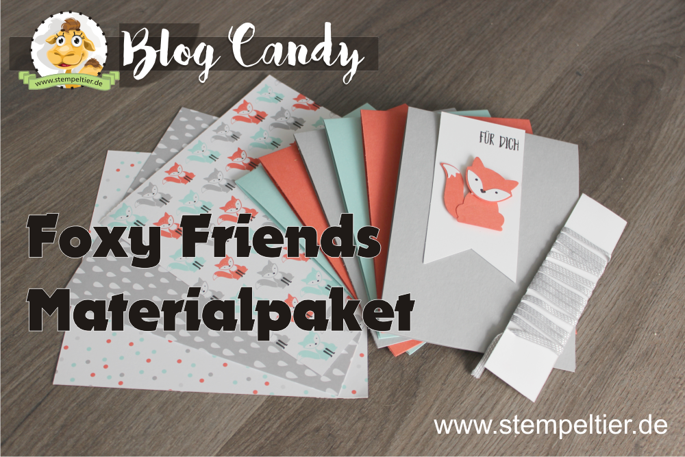 blog Candy Stempeltier verlosung foxy friends