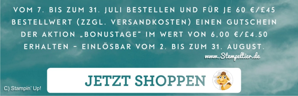 bonustage bei Stampin Up jetzt shoppen header