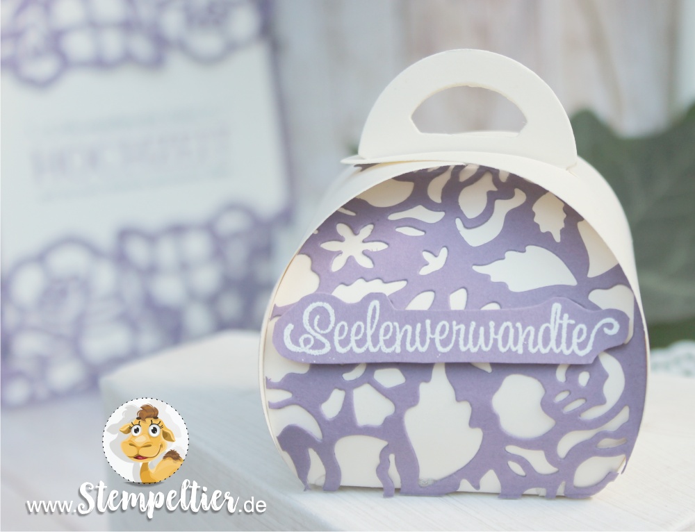 hochzeit gastgeschenk zierschachtel Stampin up by Stempeltier heiraten Papeterie