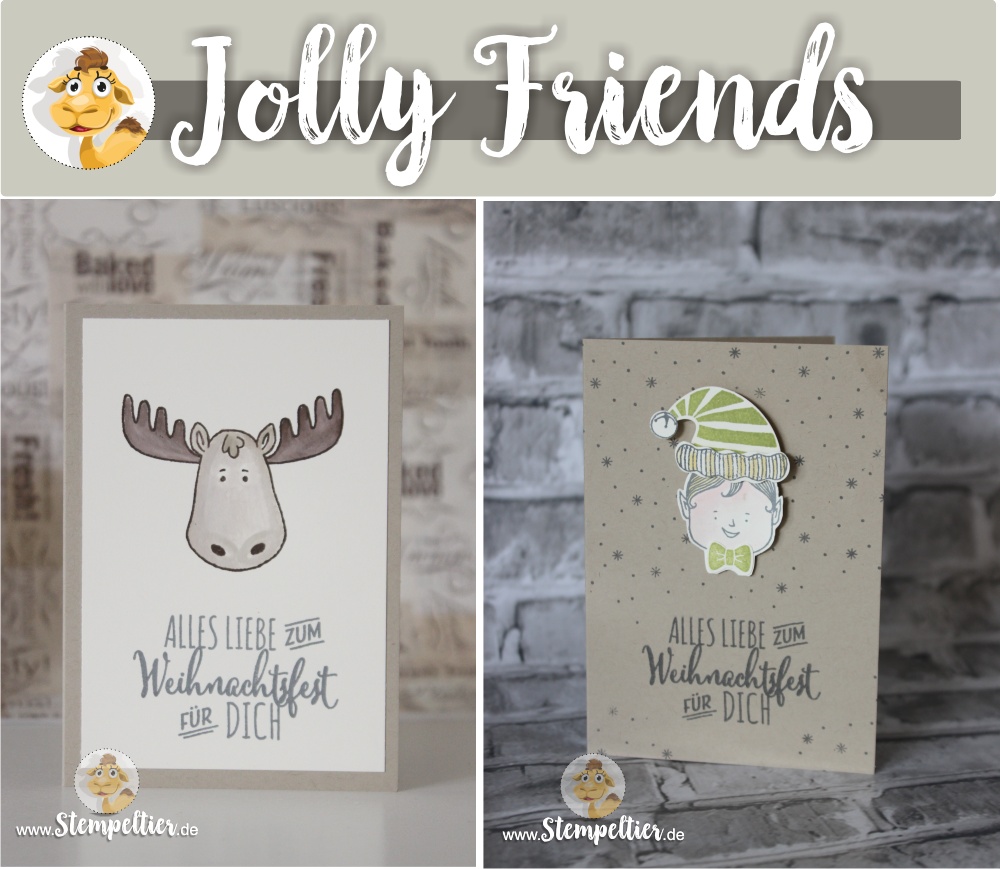 jolly friends by stampin up winter 2016 sneak peek neu elch elf vom Stempeltier Kaufbeuren