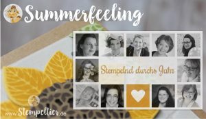 summerfeeling bloghop August 2016 stempelnd durchs jahr stempeltier sonnenblume wald der worte sunflower