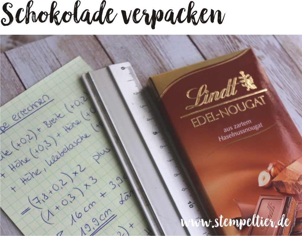 schokolade lindt verpacken verpackung Ziehverpackung geschenk mitbringsel stampin up stempeltier