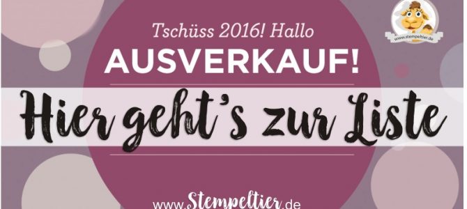 Ausverkauf bei Stampin‘ Up! Ausverkauf bei Stampin‘ Up!