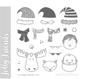 stampin up blog jolly friends santa reindeer elf christmas weihnachten stempeln stempeltier