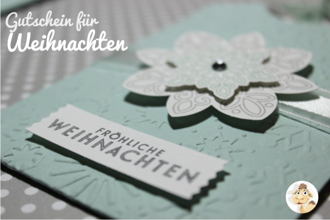 stampin up gutschein weihnachten flockenzauber schneeflocke stempeltier wunscherfüller geschenk