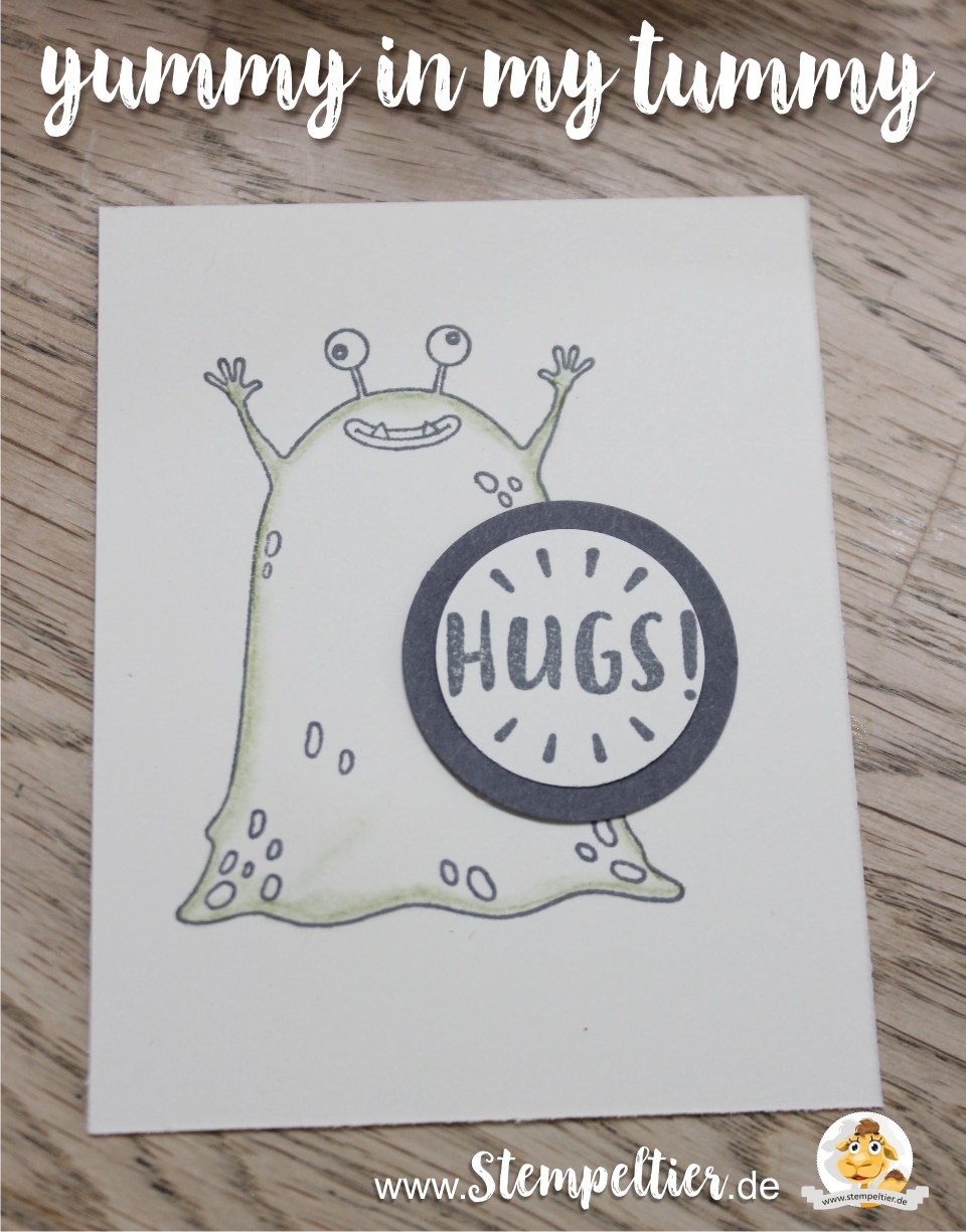 stampin up 2017 monster yummyinmytummy schüttelkarte bighshot stempeltier hugs alien frühjahr sommerkatalog