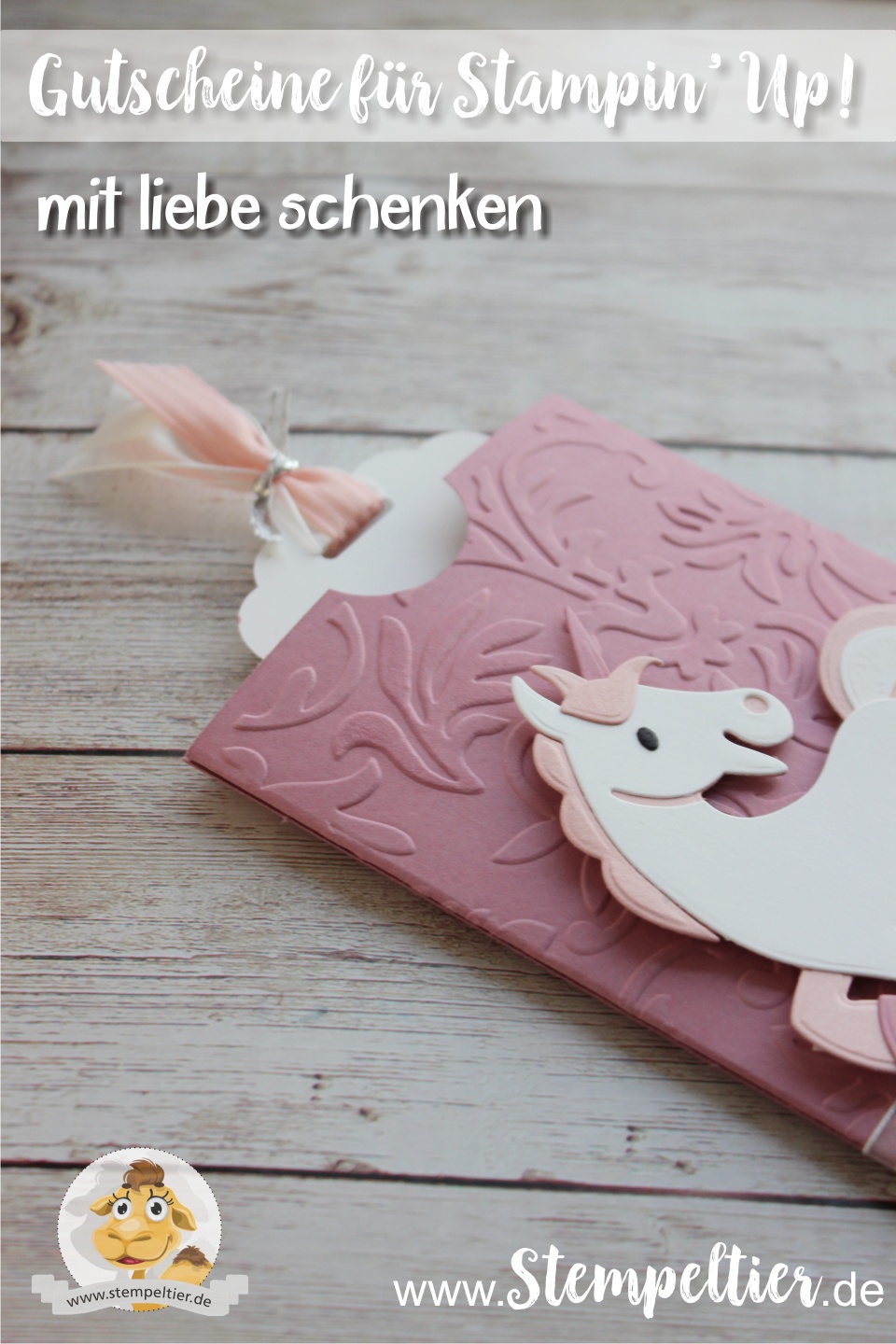 stampin up einhorn unicorn marianne design stempeltier gutschein geschenkgutschein bestellen blog stempeltier
