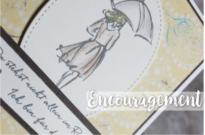 stampin up encouragement beautiful you cupcakes and carrussels stempeltier regen aufmunterung aquarellstifte colorieren