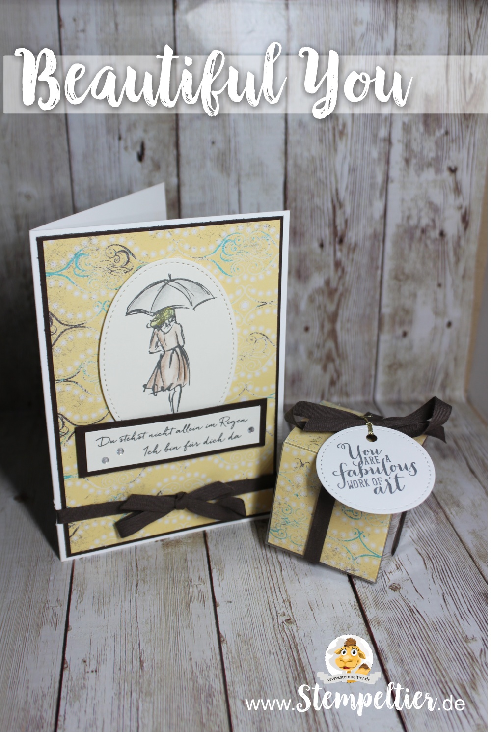 stampin up encouragement beautiful you cupcakes and carrussels stempeltier regen aufmunterung