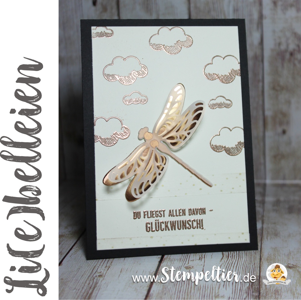 stampin up liebelleien libelle dragonfly kupfer wolken titelaufstieg stempeltier